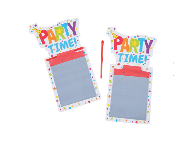 MAGIC WIPE SCREEN - PARTY TIME PKG/12