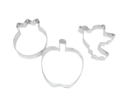 ROSH HASHANA COOKIE CUTTERS 3 DESIGNS