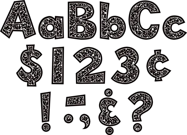 READY LETTERS: COMPOSITION 4" COMBO PACK 162 PIECES