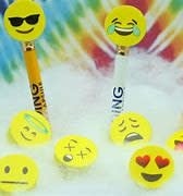 EMOJI PENCIL TOP ERASER - Creative Kids