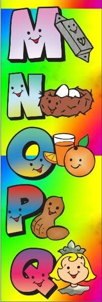 STICKER: ABC WITH PICTURE-2"X3"
