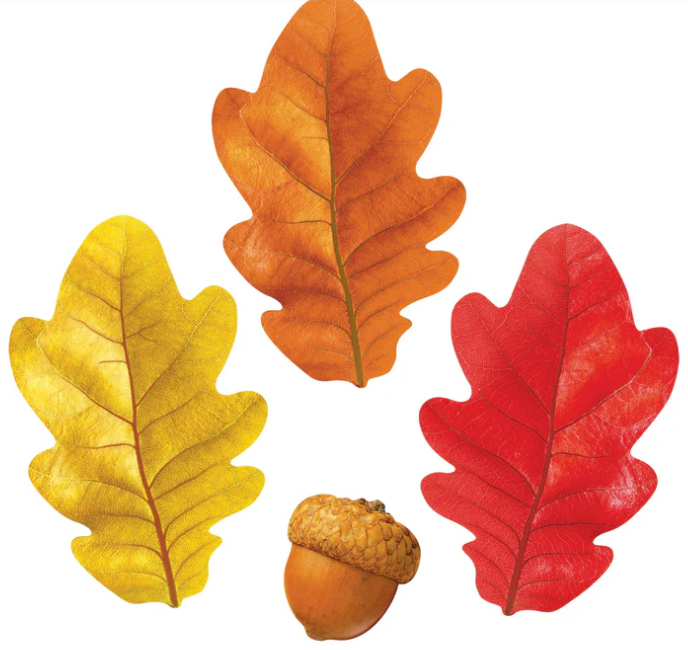 CUT OUT: FALL OAK LEAVES AND ACORNS 108 PC