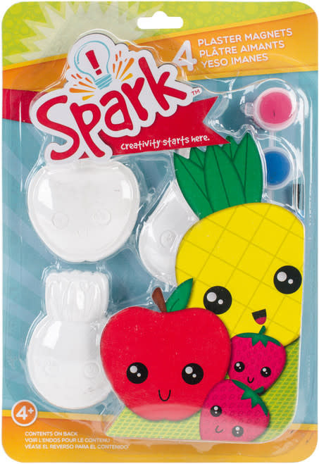 PLASTER MAGNET SET: FRUIT
