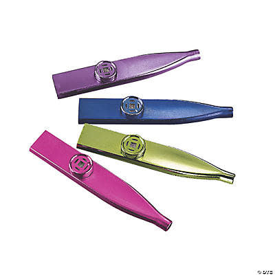 METALLIC KAZOOS 12/PCKG - Creative Kids