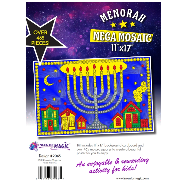 MENORAH MEGA MOSAIC FOAM KIT 11x17