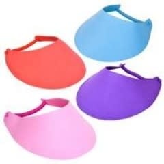 FOAM SUN VISOR WITH  COIL BAND -12 PACK