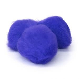 POM POMS: 2" ROYAL BLUE  25 PACK - Creative Kids