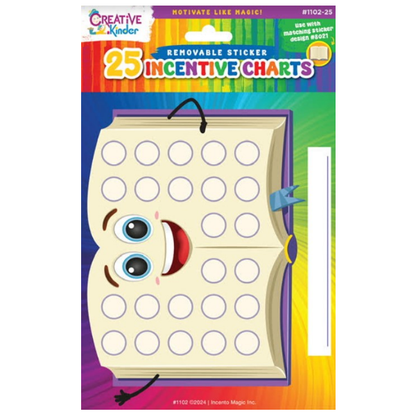 INCENTIVE CHART - ANIMATED SEFER - 25 SHEETS - Creative Kids