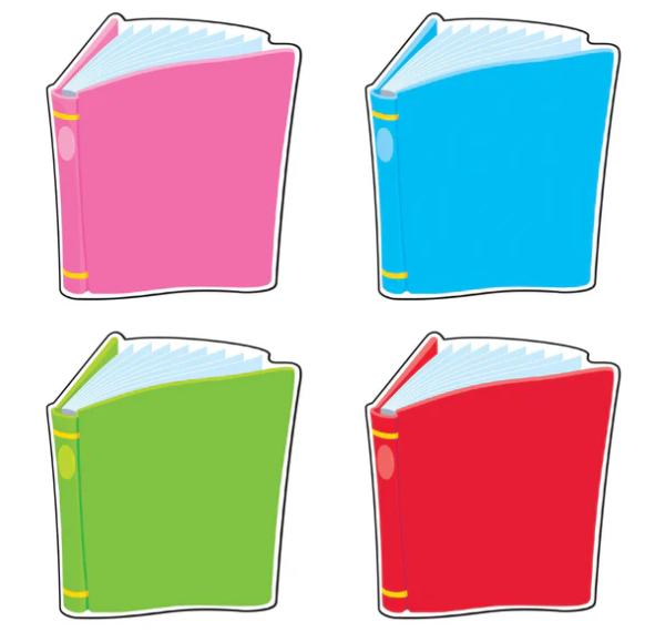 MINI CUT OUTS:  BOOKS  ASSORTED 3" - 36 PACK