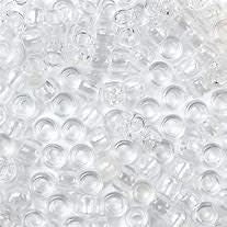 PONY BEADS: CLEAR 6mmX9mm 900 PACK