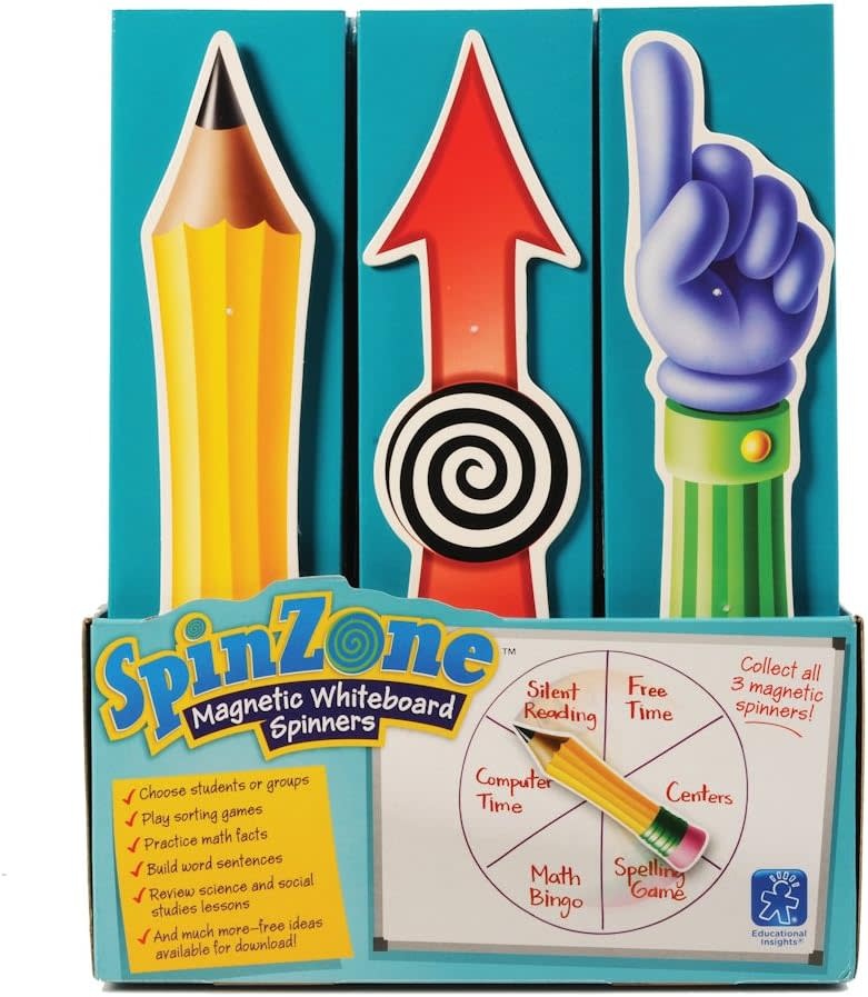 SPINZONE MAGNETIC SPINNERS 11" 3 ASSORTED DESIGNES - 1 PIECE