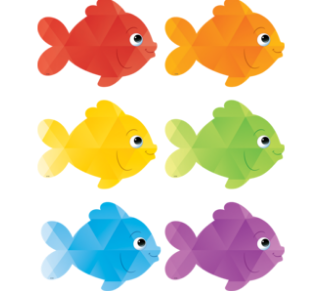 CUT OUTS: FISH 6" 30 PACK