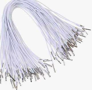 Elastic Cord - Mask String  White 1.2mm x 11"  - 50 PACK
