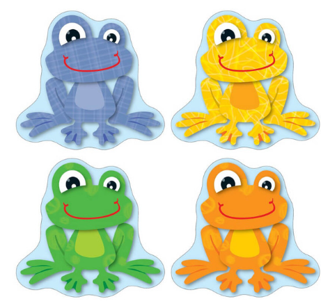 CUT-OUTS: FUNKY FROGS 6" 36 PACK