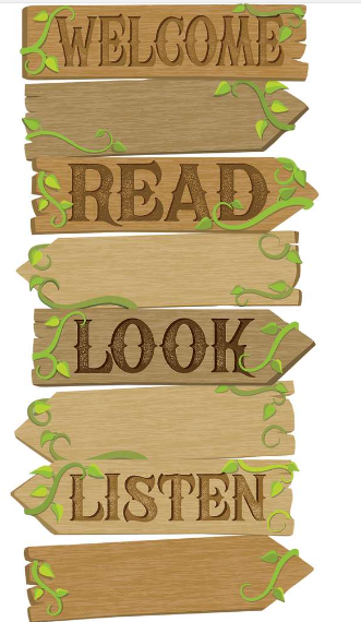 MINI BULLETIN BOARD SET DIRECTIONAL SIGNS