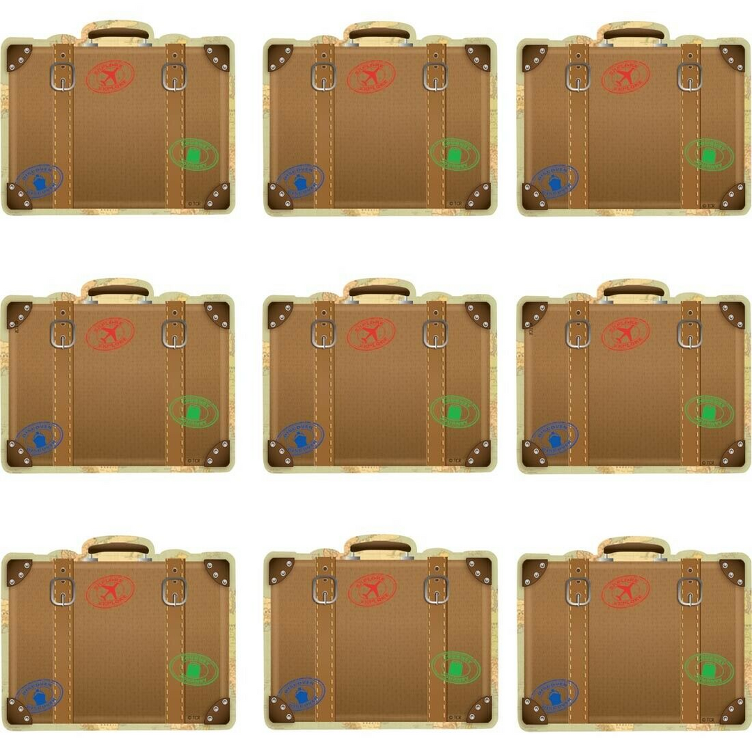 MINI CUT OUTS: LUGGAGE  2-5/8" - 36 PACK