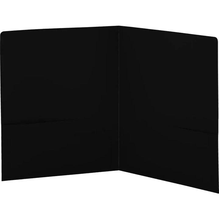 POLY FOLDER: 2 POCKET - BLACK - Creative Kids