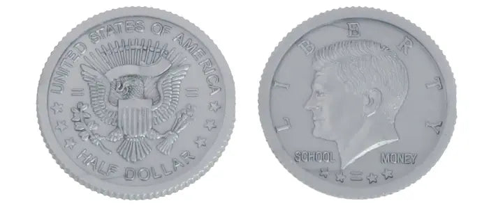 FAKE MONEY COINS: HALF DOLLAR 50 PACK