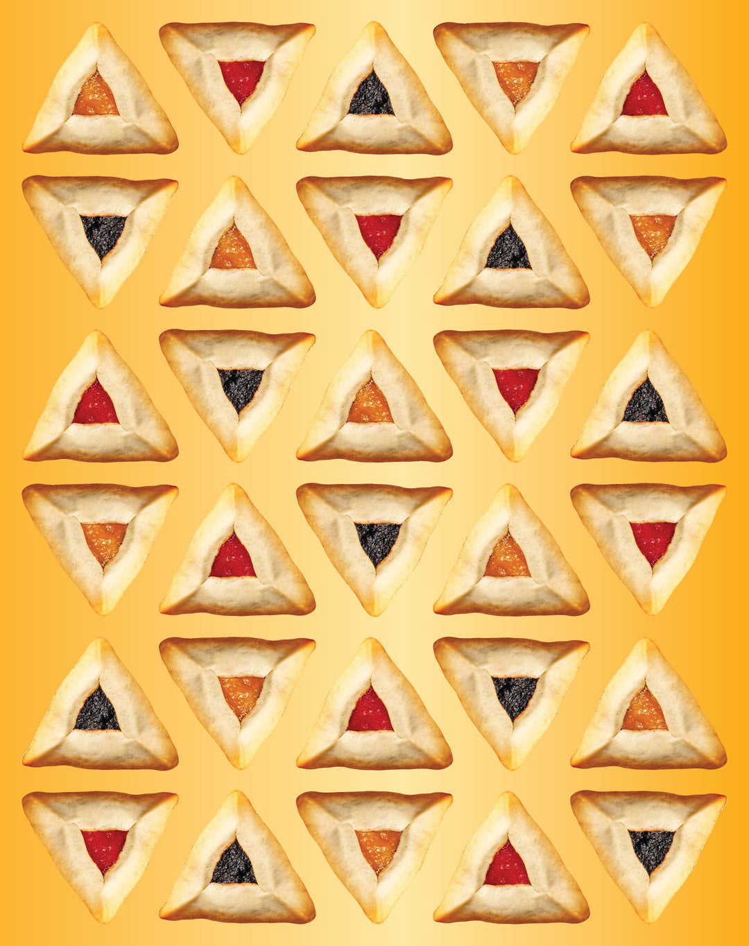 STICKERS: HAMANTASHEN 1" -6 SHEETS