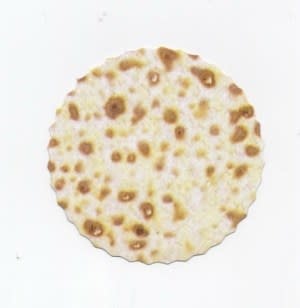 CUT-OUTS: MATZAH ROUND 3" - 40/PACK