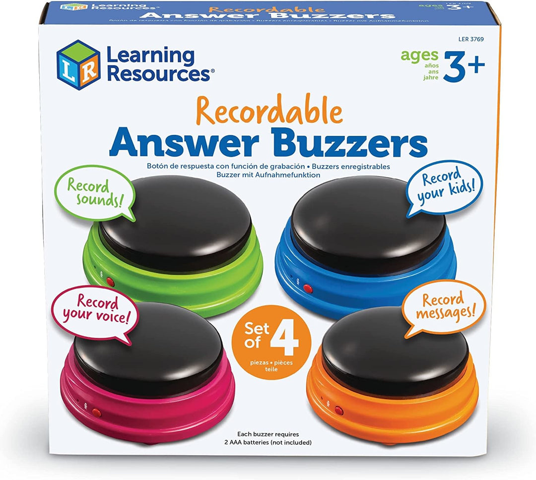 Recordable Answer Buzzers  Set of 4