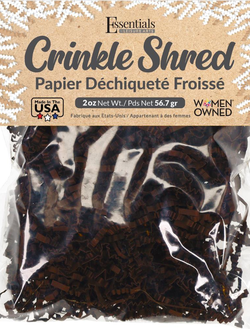 CRINKLE SHRED: CHOCOLATE BROWN  2OZ - Creative Kids