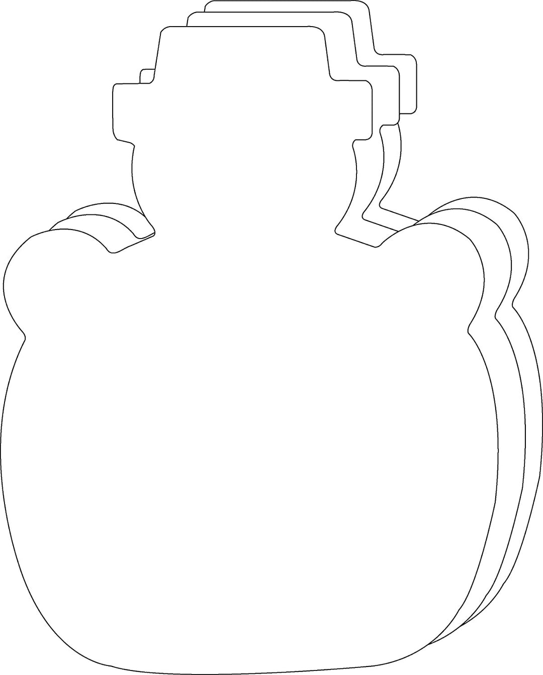 CUT-OUTS: EXTRA LARGE SNOWMAN 8"X10" 15 Pcs