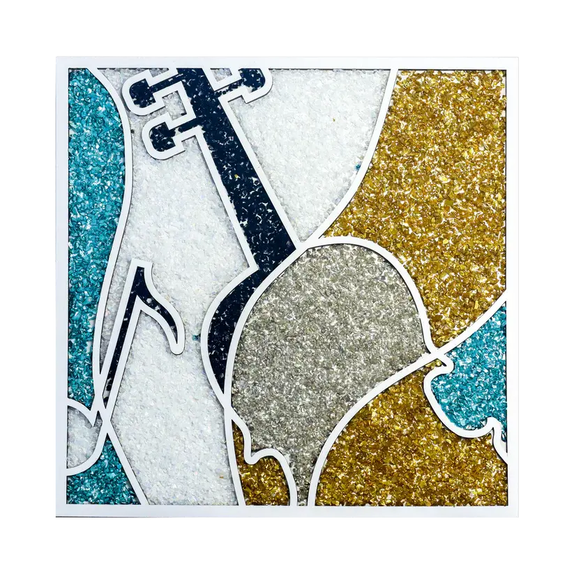 CRUSHED GLASS VIOLIN KIT - Creative Kids