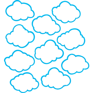 CUT-OUTS: CLOUDS 6" 30 PACK
