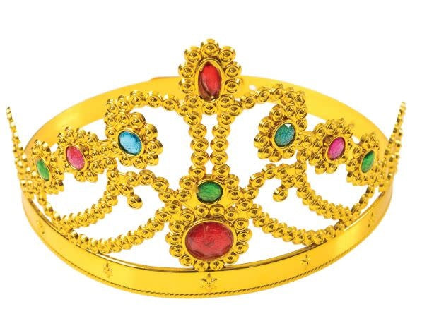 Plastic Queen Crown with Jewels