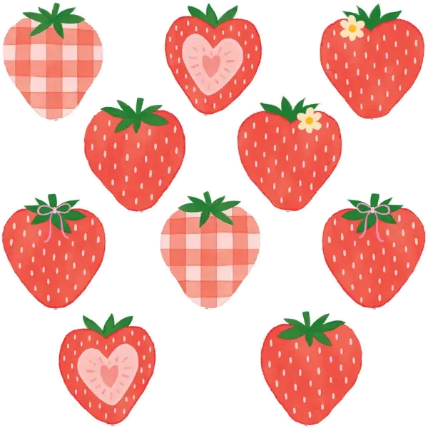 CUT OUT: STRAWBERRY PATCH 30 ACCENTS
