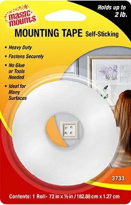 FOAM MOUNTING TAPE  1/2"x72"