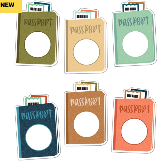 CUT OUT; ASSORTED PASSPORTS 36PC