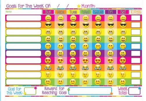POLY CHART: GOALS EMOJIS 13"X19"