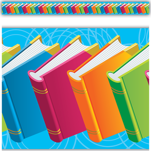 STRAIGHT BORDER; BOOKS 3"X35&