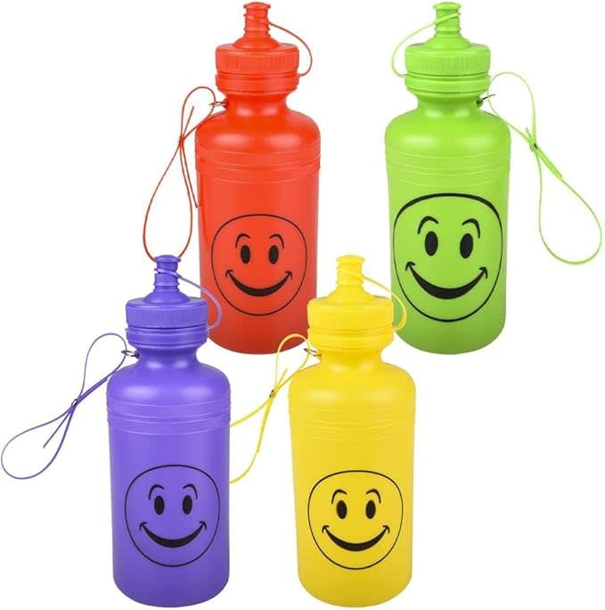 SMILE FACE WATER BOTTLE 18OZ - Creative Kids