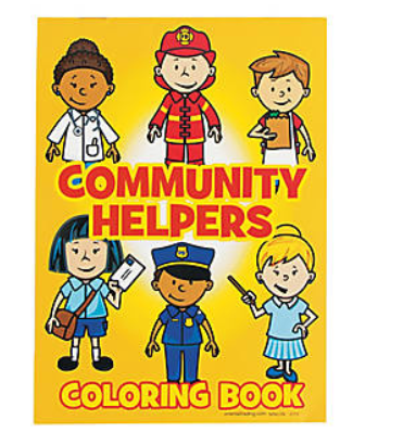COLORING BOOK - COMMUNITY HELP 24PCS