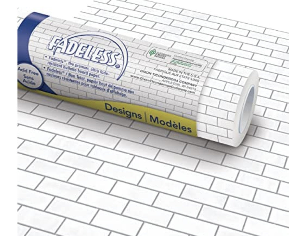 FADELESS  BACKING PAPER 48"x12&