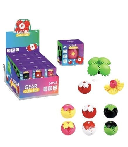 6.5CM GEAR BALL/2 TONE - Creative Kids