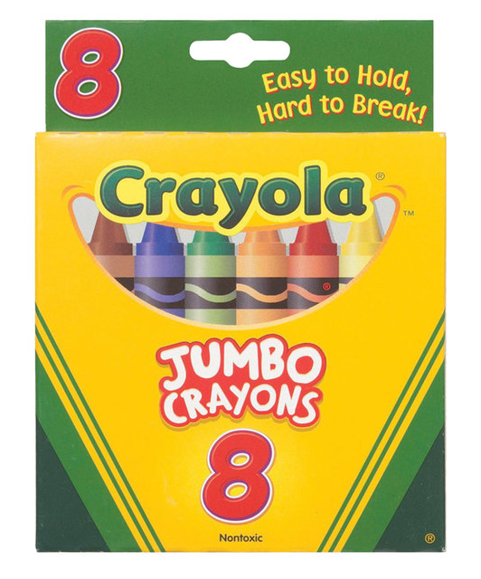 CRAYOLA CRAYONS JUMBO - 8 PACK