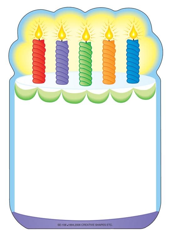 NOTEPAD LARGE: BIRTHDAY CAKE - Creative Kids