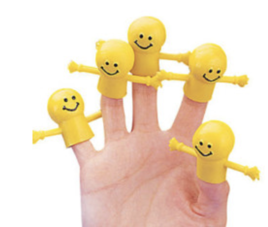SMILE FACE FINGER PUPPET 72 PACK