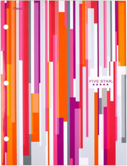 FIVE STAR 2-POCKET PAPER FOLDER ASSORTED DESIGNS