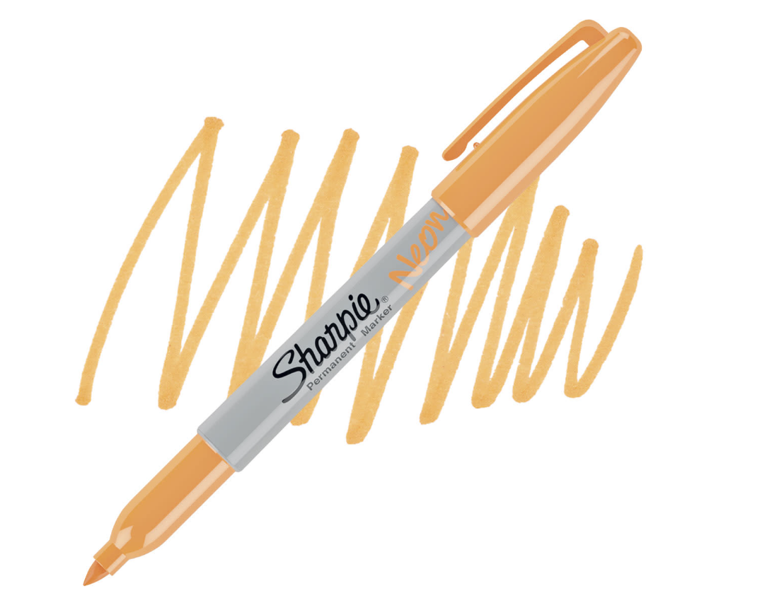 MARKER SHARPIE FINE POINT NEON ORANGE