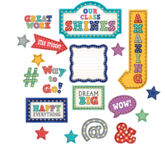 BULLETIN BOARD SET: MARQUEE OUR CLASS SHINES