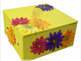 FLORAL ACCESSORY BOX KIT  6.5"X3"X6.5" 12 PACK