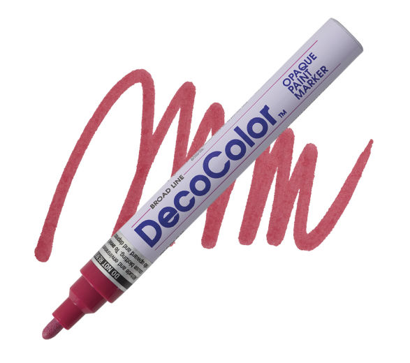 DECOCOLOR PAINT MARKER BROAD CRIMSON LAKE