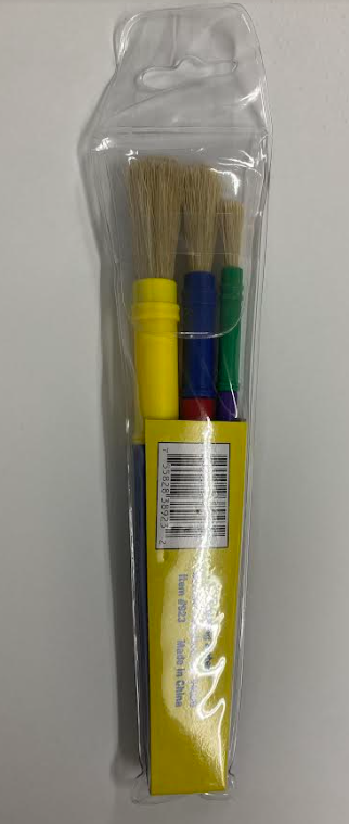 BRUSHES ASSORTED - 3 PACK