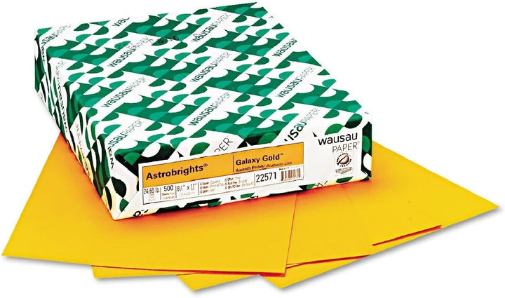 COPY PAPER 8½"x11" GALAXY GOLD  24lb 500PK