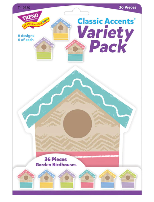 CLASSIC ACCENTS GARDEN BIRDHOUSES 36PC